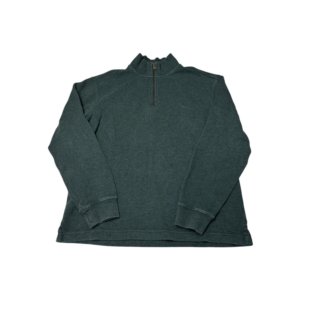 Rodd & Gunn Mens Forest Green 1/4 Zip Cotton Pullover Sweater Size M
